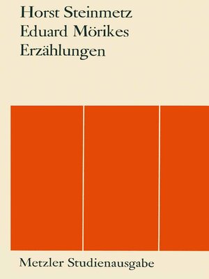 cover image of Eduard Mörikes Erzählungen